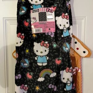 Hello Kitty Pink and Black Cloud Throw